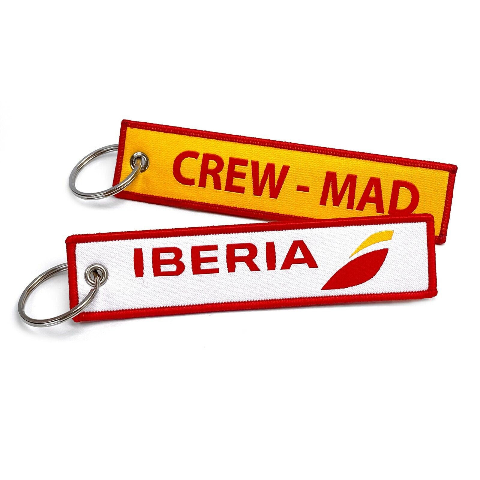 Iberia Airlines CREW MAD woven Keyring