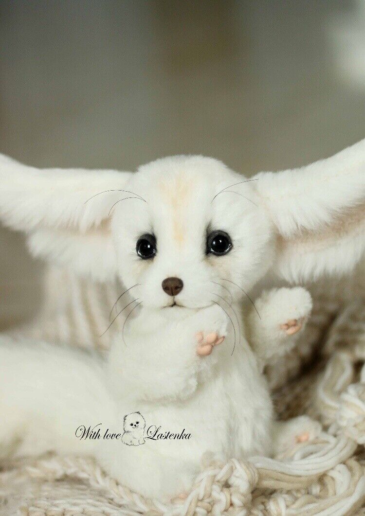 Lastenka Handmade Realistic Collectible Reborn Stuffed Animal Fennec Fox