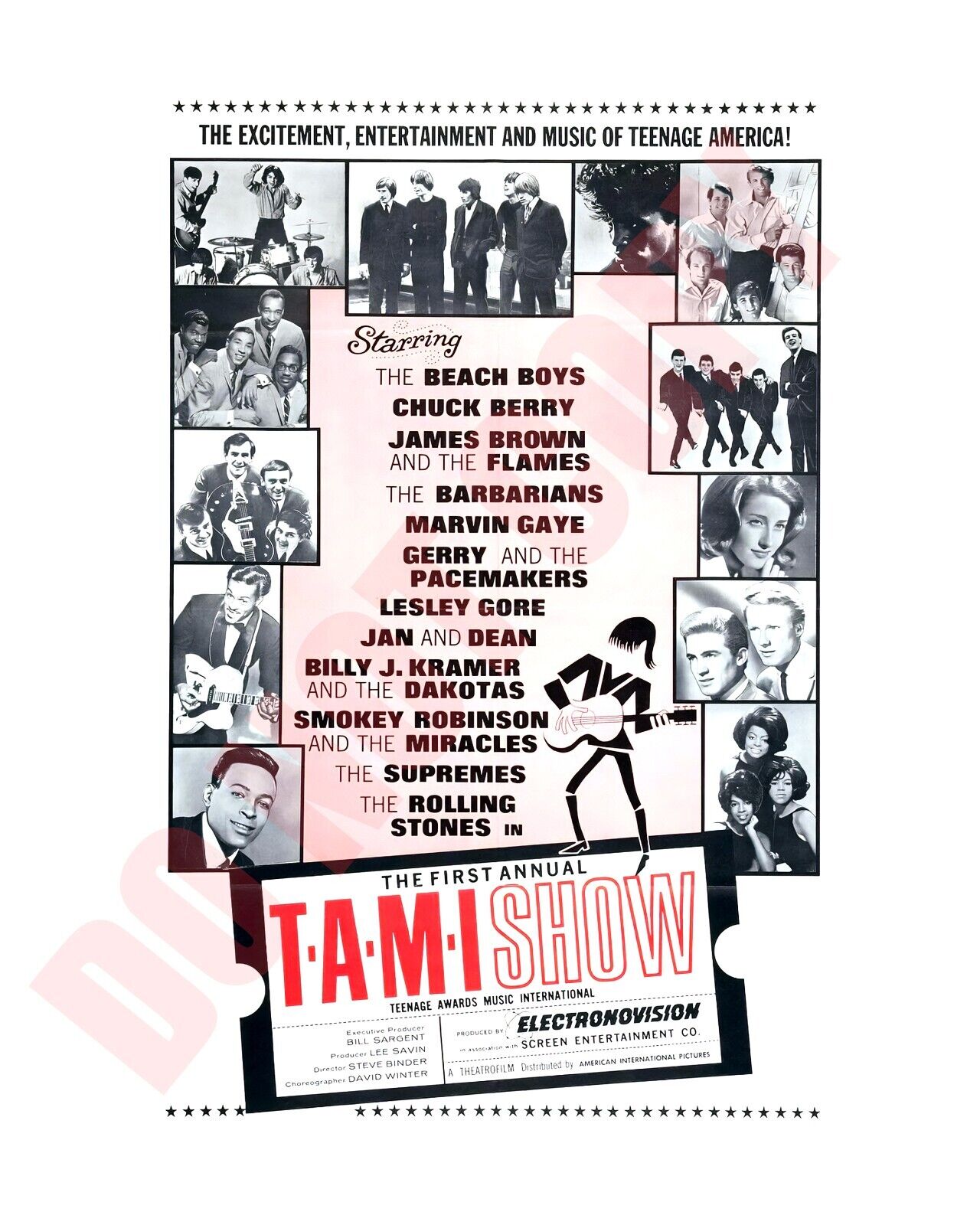 1964 First Annual Tami Show Promo Flyer Magazine Ad Rolling Stones 8x10 Photo