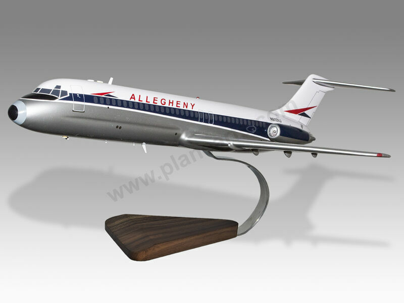 McDonnell DC-9-30 Allegheny Airlines Solid Mahogany Handcrafted Display Model
