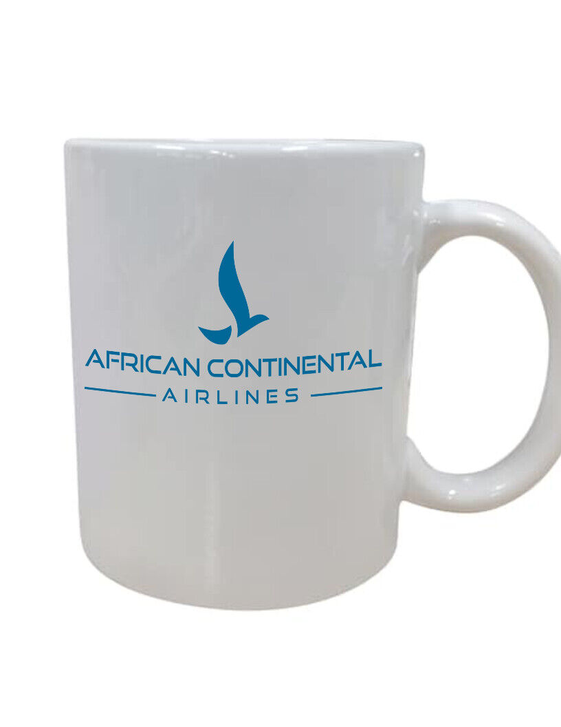 African Continental Airlines Logo Air Travel Souvenir Employee Coffee Mug Cup 