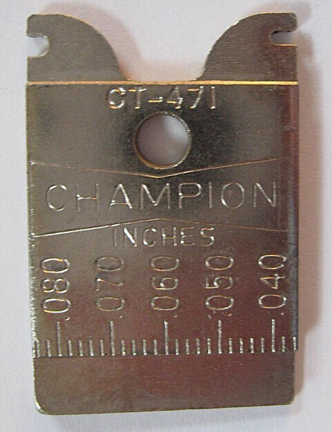 Vintage NOS CHAMPION SPARK PLUG Taper GAP GAUGE TOOL CT 471 Made In USA