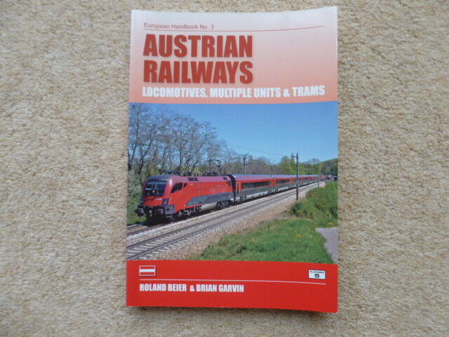 RAILWAY BOOK AUSTRIAN RAILWAYS LOCOS, MUs & TRAMS EUROPEAN HANDBOOK NO.3