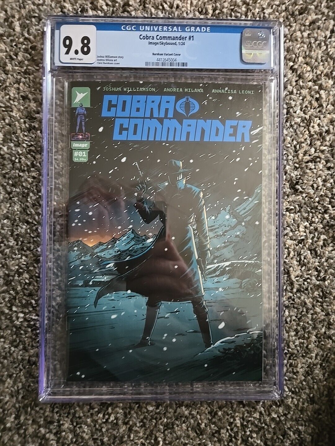 Cobra Commander Image/skybound 1/24 #1 Cgc 9 8