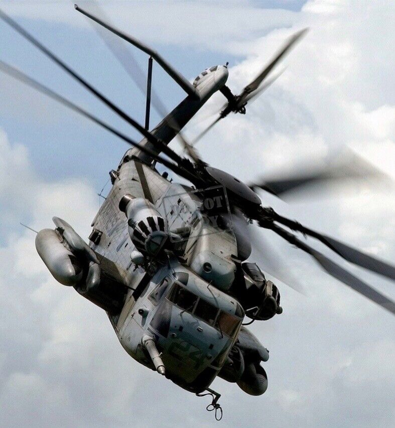 US Marine Corps (USMC) CH-53E Sea Stallion helicopter 12X12 PHOTOGRAPH