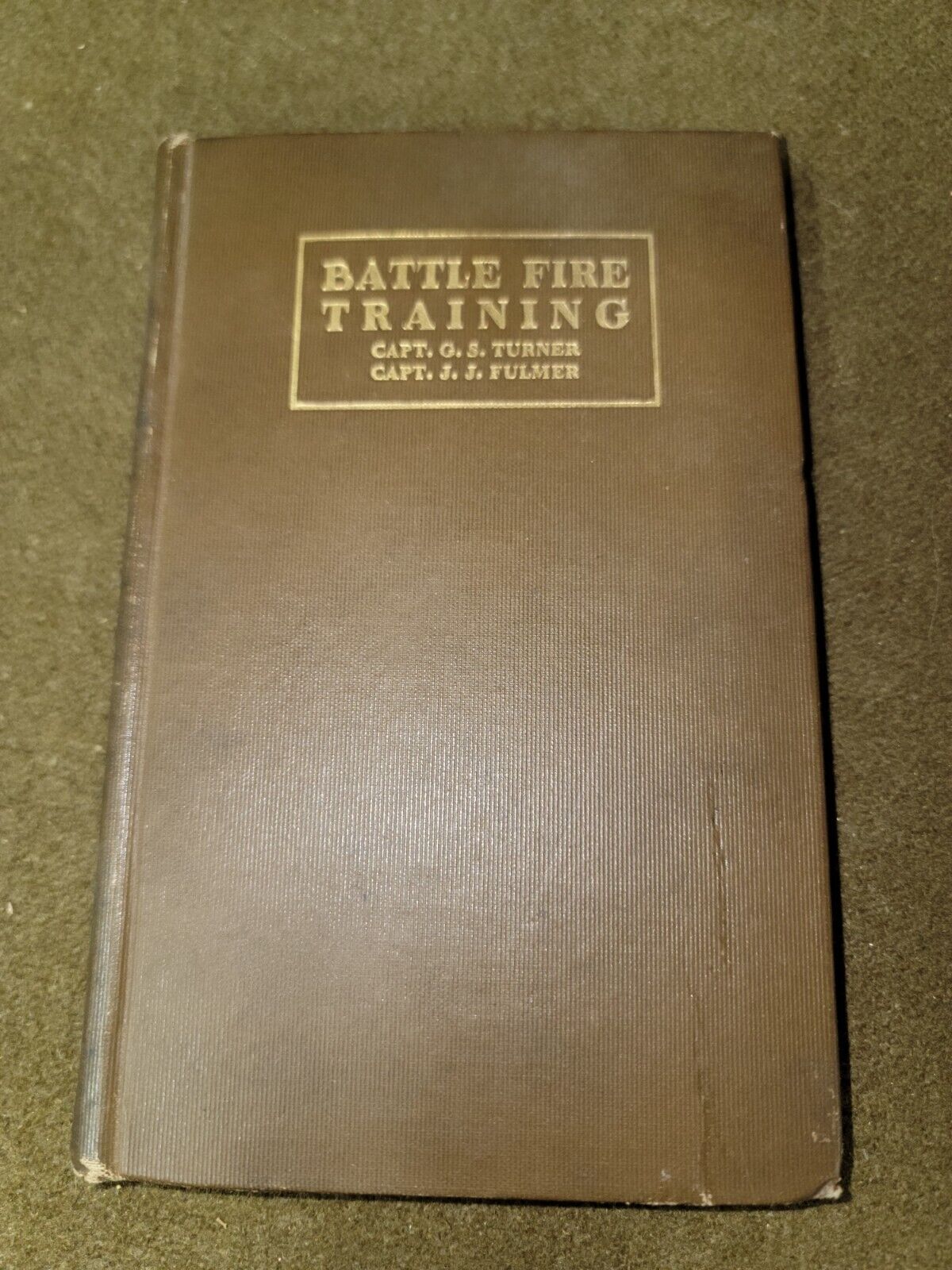 WWI Battle Fire Training Book  Dated 1917
