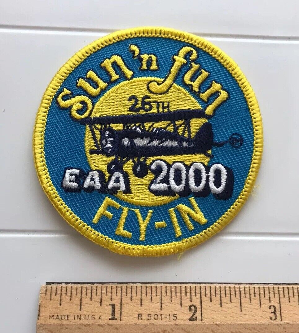 EAA Experimental Aviation Association 2000 Sun 'n Fun Fly-In Embroidered Patch