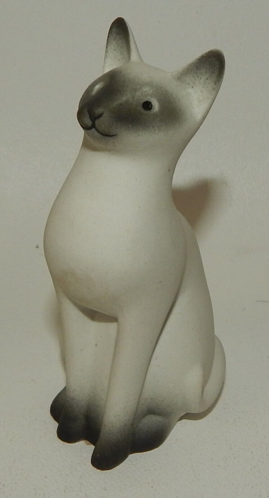 Vintage Highbank Porcelain Bisque Siamese Cat Figurine - Made in Scotland