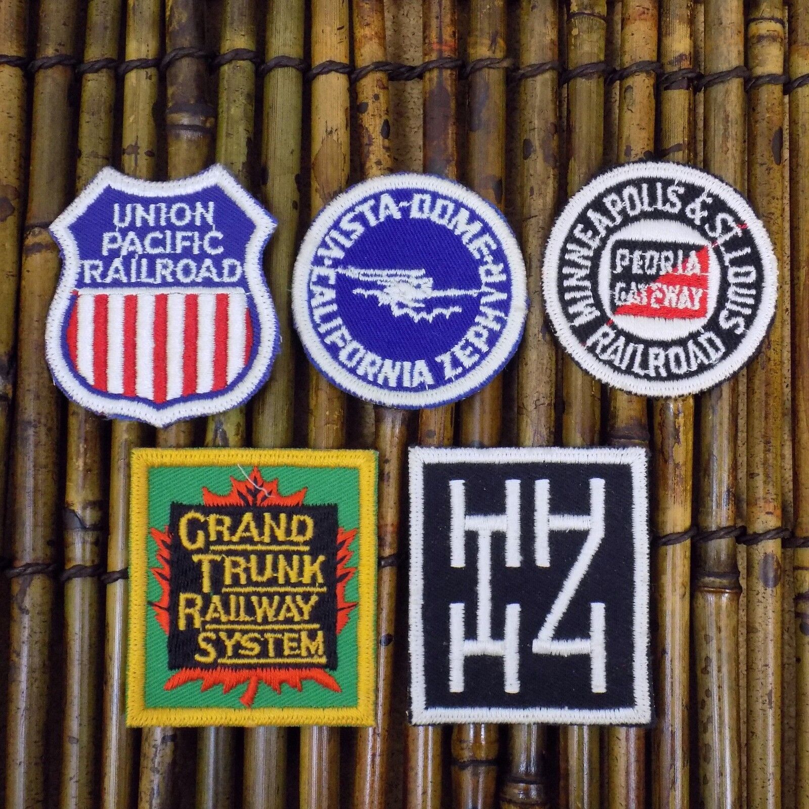 Vintage Railroad Patch Lot Of 5 Train Badge Souvenirs Conductor Collectibles (2)