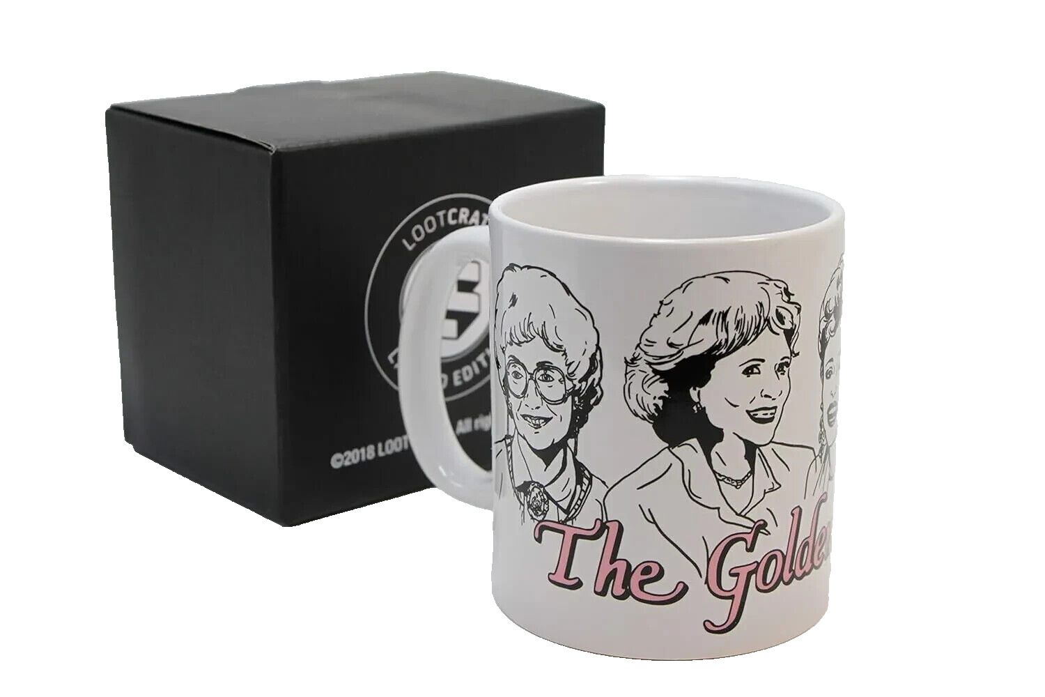 NEW GOLDEN GIRLS COFFEE CUP MUG Loot Crate Limited Edition Betty White Vintage