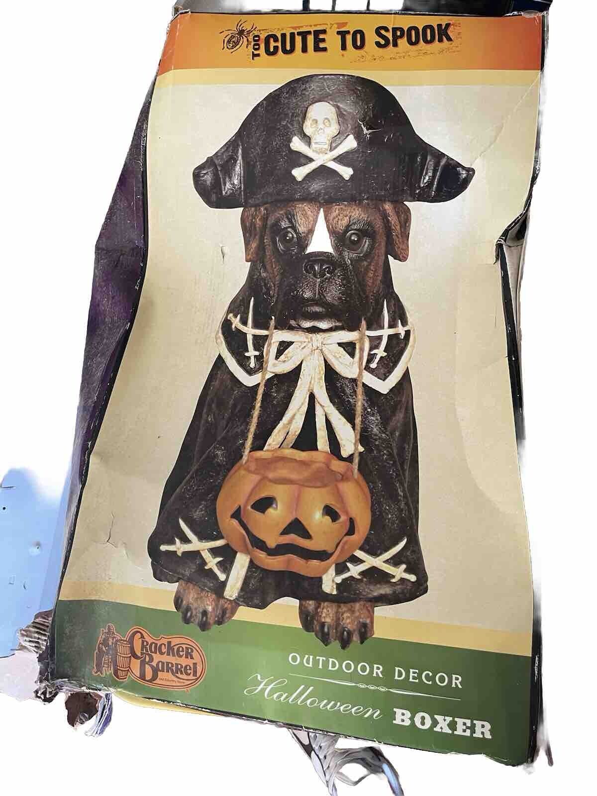 Cracker Barrel Boxer In Pirate Costume Halloween Decor READ