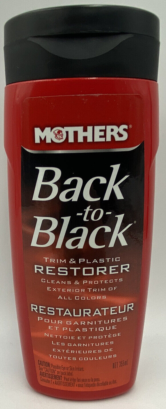 Mothers 06112 Back-to-Black Trim & Plastic Restorer, 12 fl. oz., NEW
