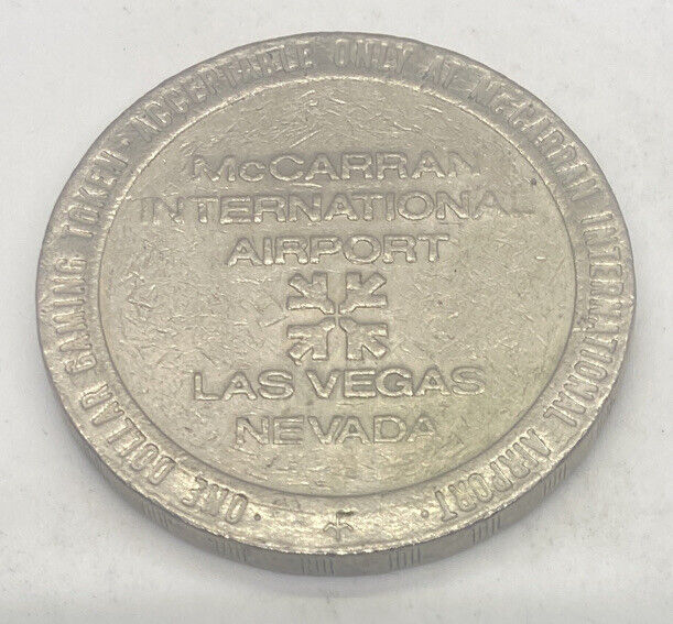 McCarran International Airport $1 Casino Token Las Vegas NV Franklin Mint 1980