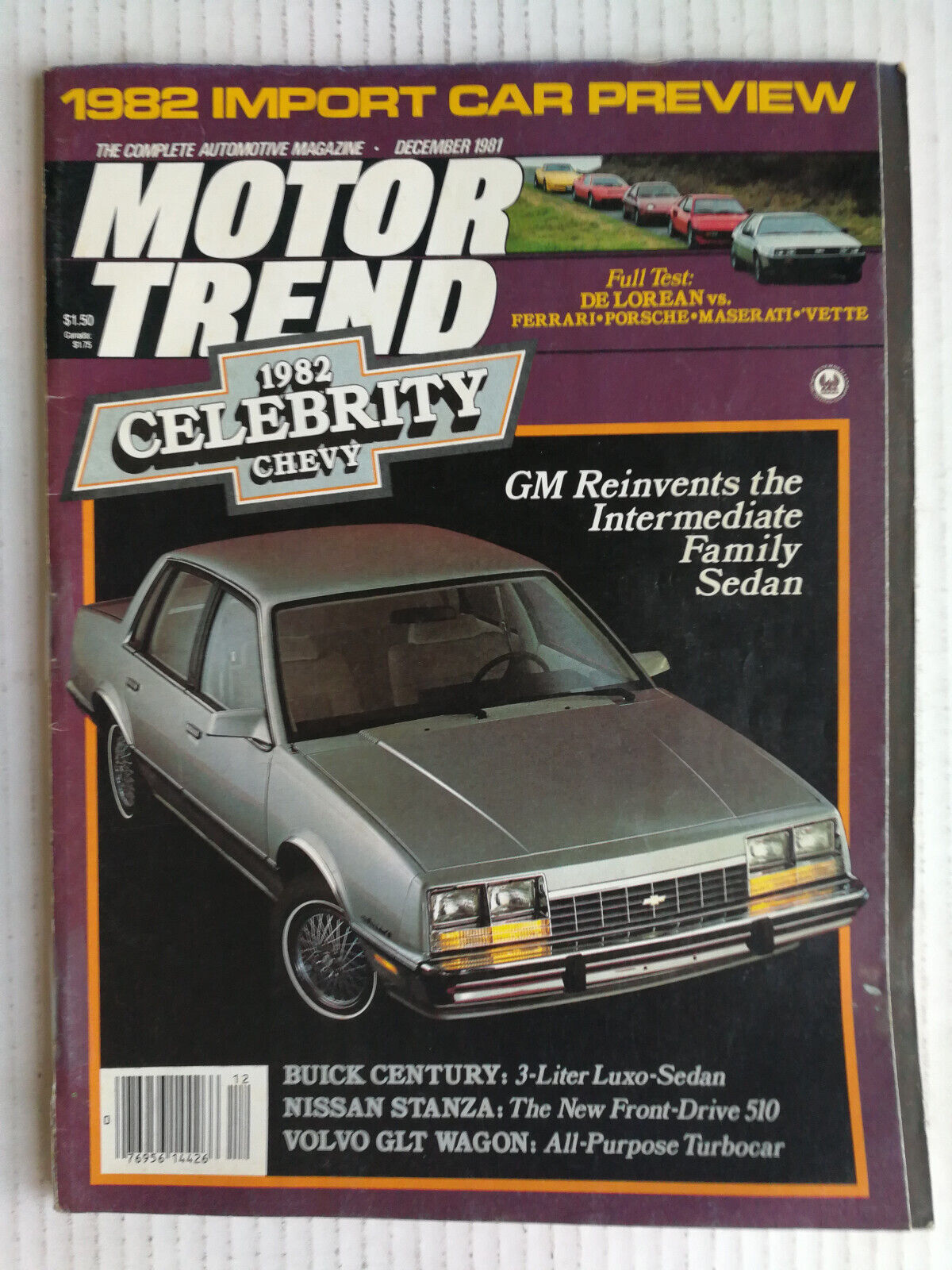 Motor Trend Magazine 1981 - The Complete Year - All 12 Issues