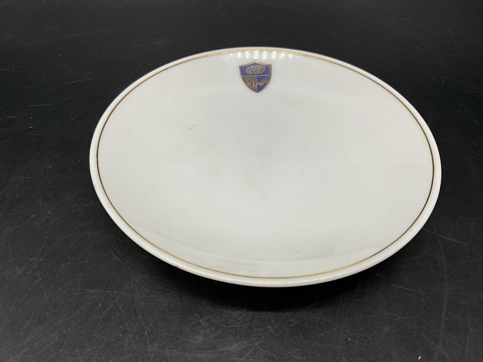 Western Airlines Bread Plate- 60th Anniversary Shield - 1986 by ABCO