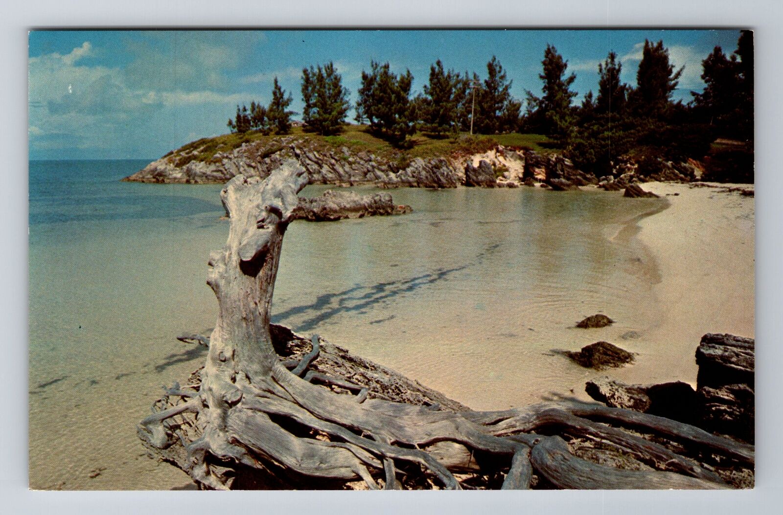 Somerset-Bermuda, Secluded Beach, Antique, Vintage Souvenir Postcard