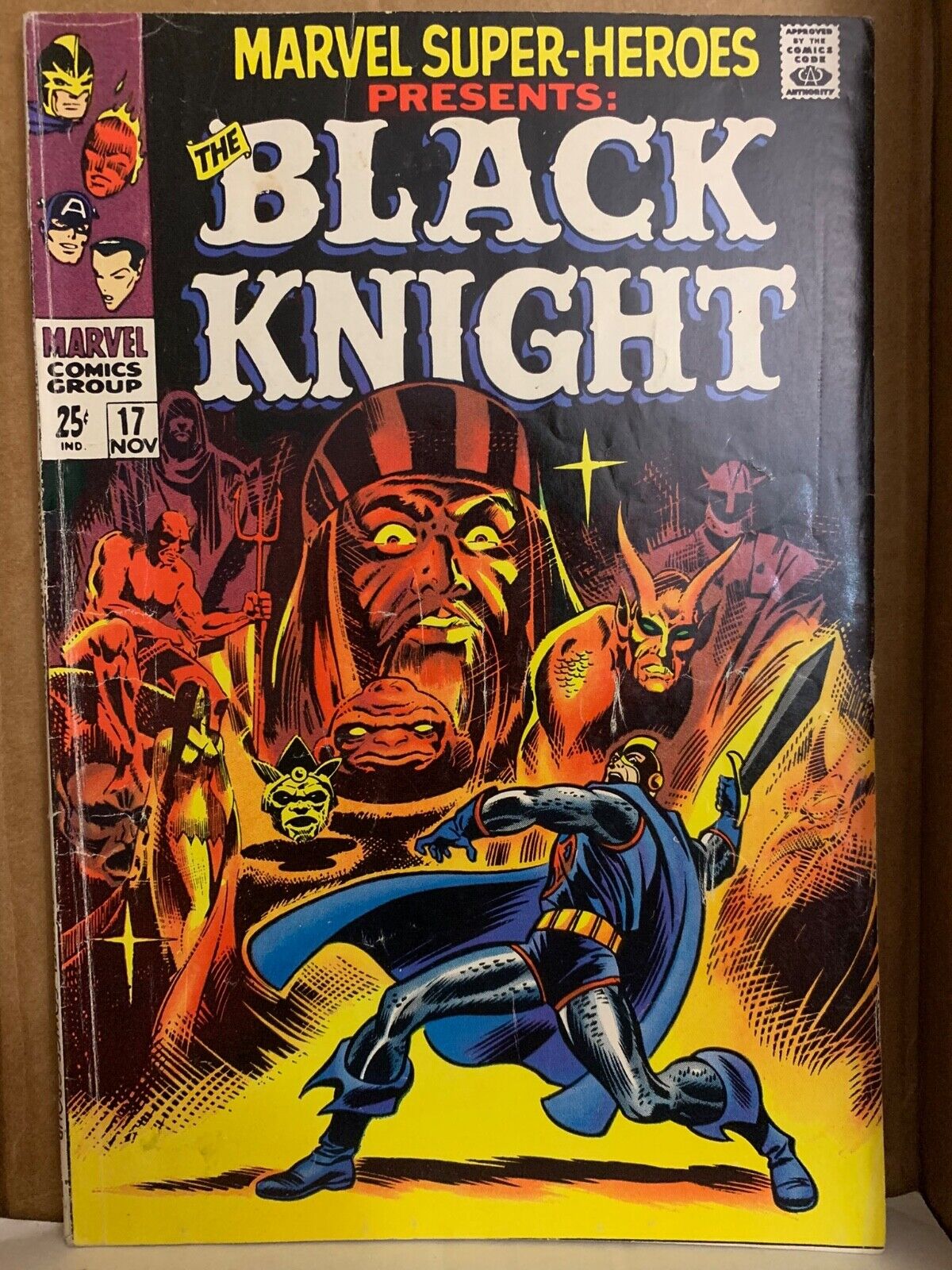 Marvel Super-Heroes #17 Presents, 1st Solo & Origin Black Knight and Ebony Blade