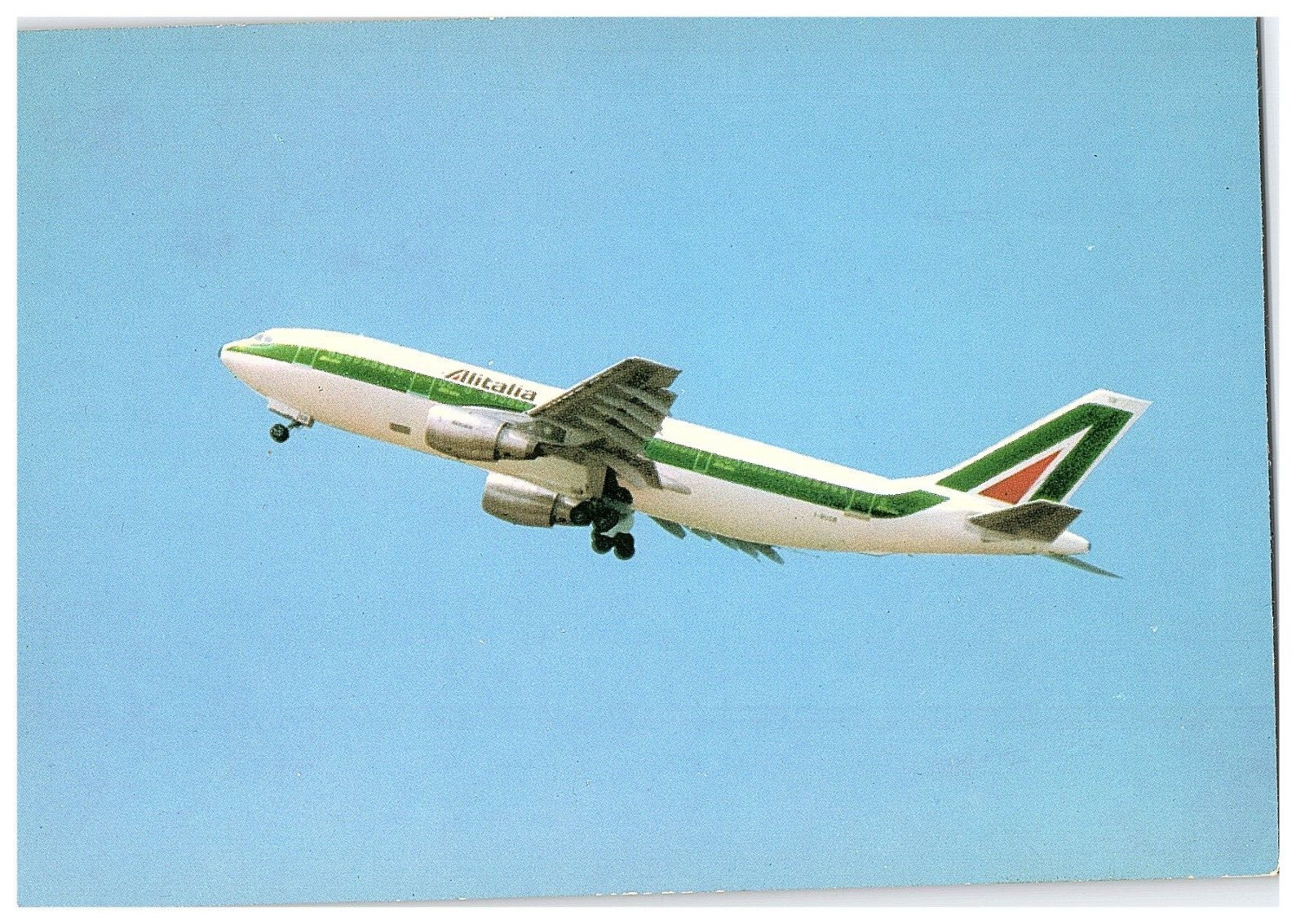 Alitalia Airbus A 300-B4-200 Airplane Postcard