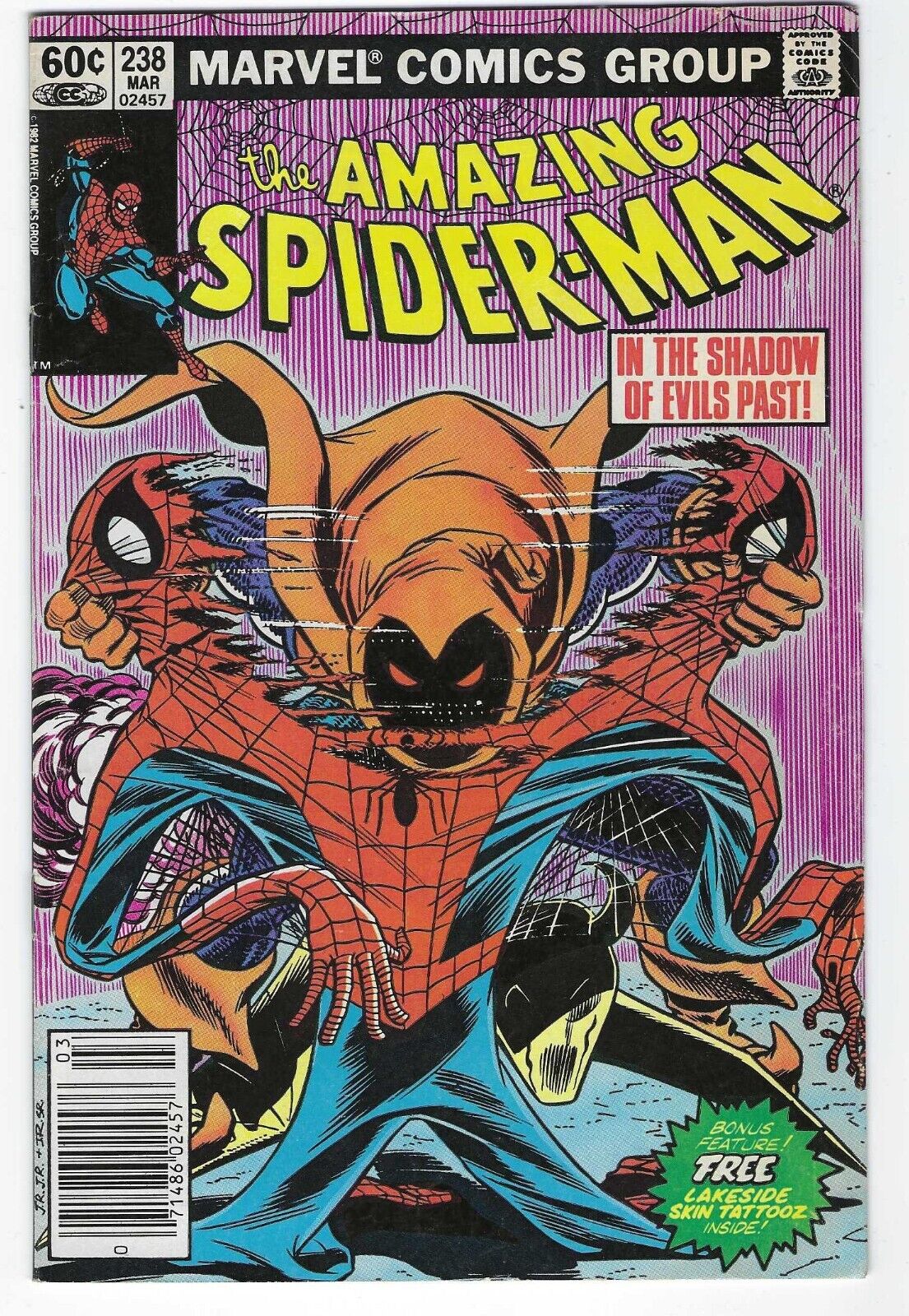 Amazing Spider-Man # 238 Newsstand, No Tattooz - 1st Hobgoblin  FINE