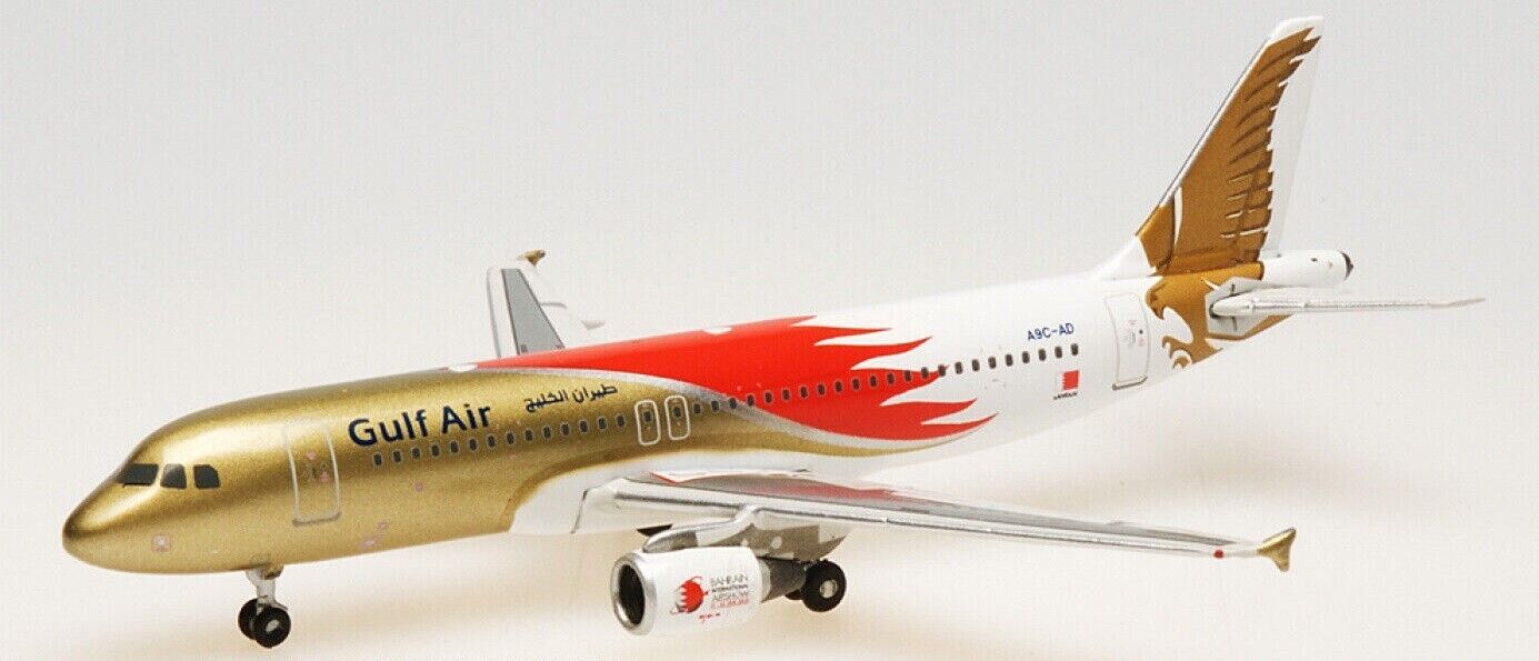 Phoenix 10391 Gulf Air Airbus A320-200 Formula 1 A9C-AD Diecast 1/400 Jet Model