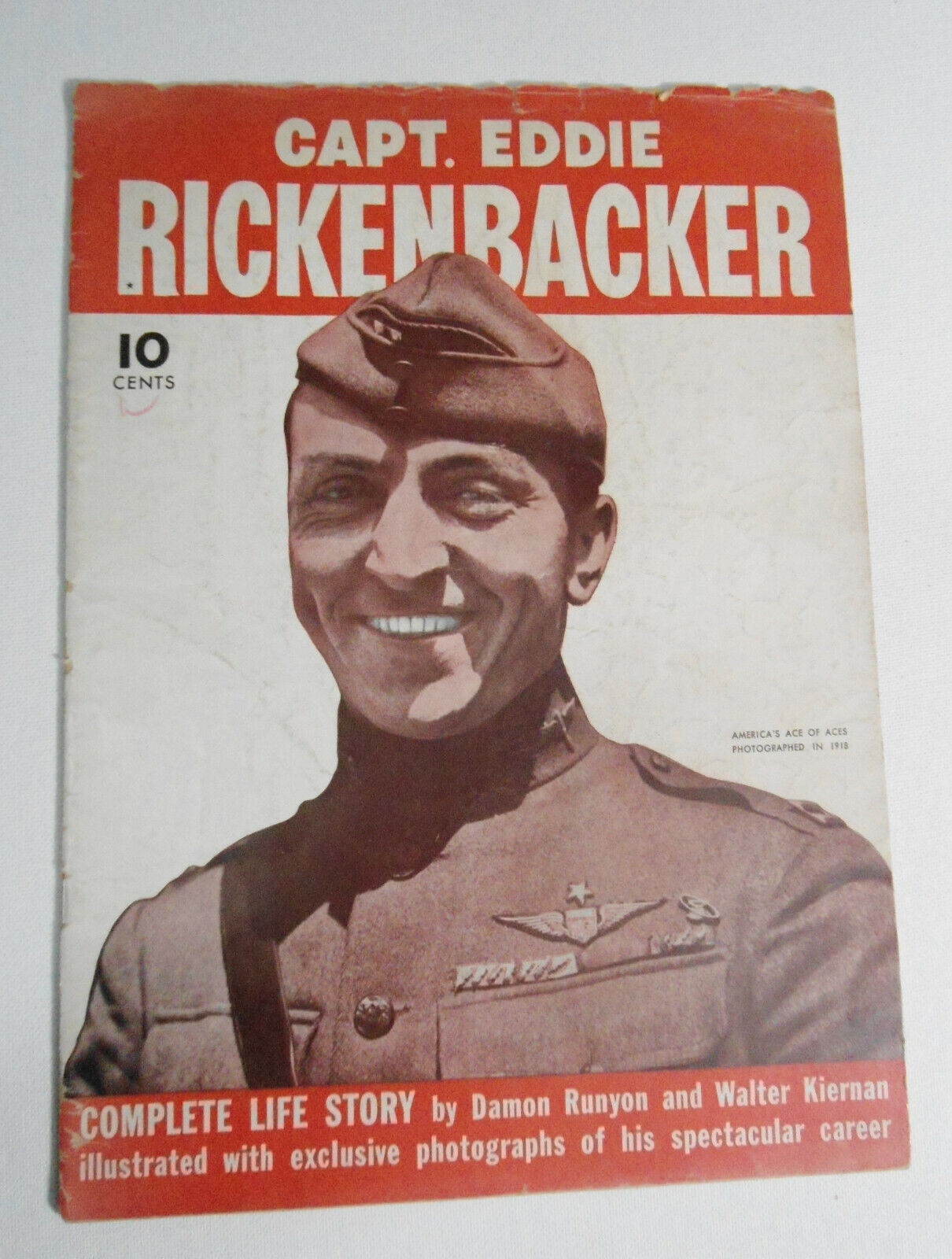 1942 Capt. Eddie Rickenbacker Life Story Mag Damon Runyon & Walter Kieran