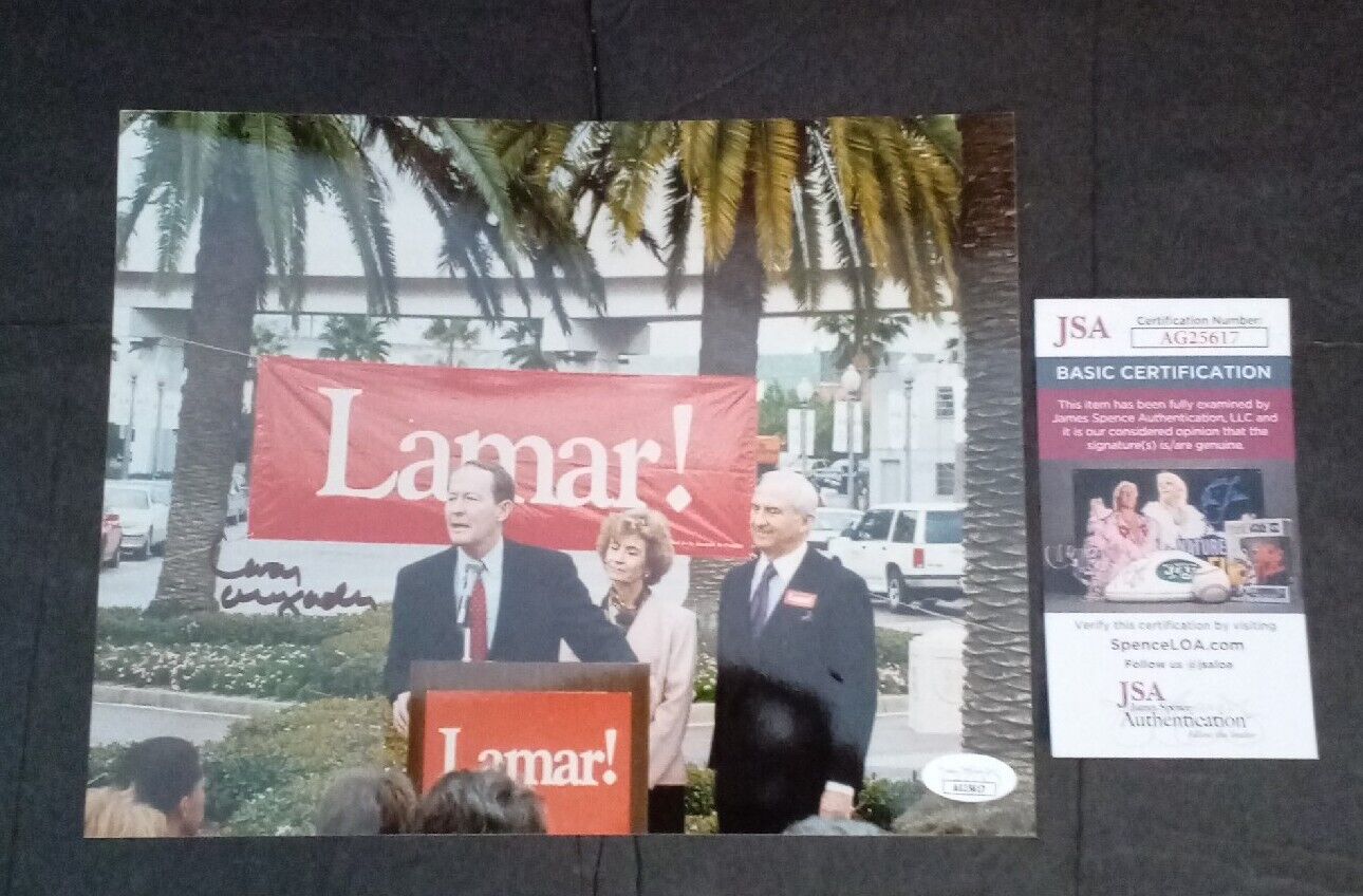 Lamar Alexander, Tennessee Sen & Gov, Signed 8X10 Color Photo, JSA