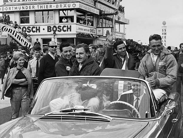 Jim Clark Waving To The Crowds 1965 OLD PHOTO