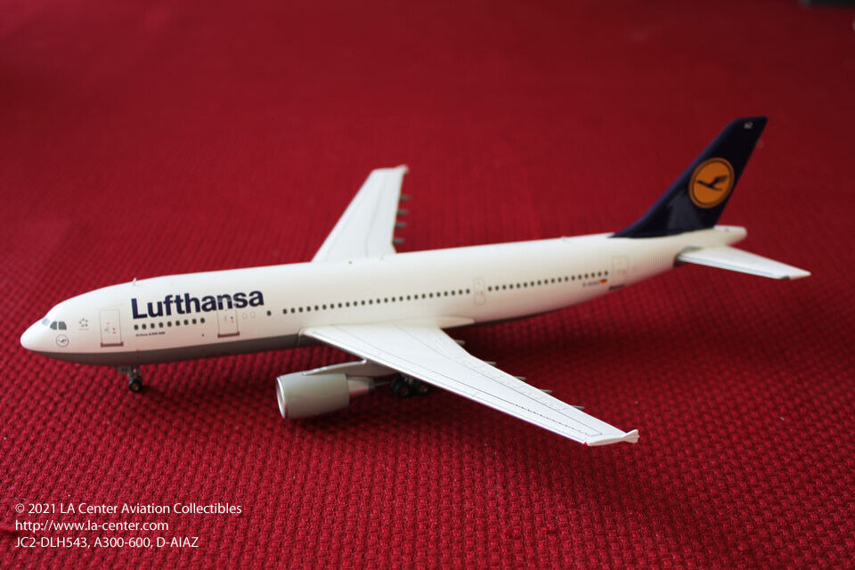 JC Wing Lufthansa Airbus A300-600 in Old Color Diecast Model 1:200
