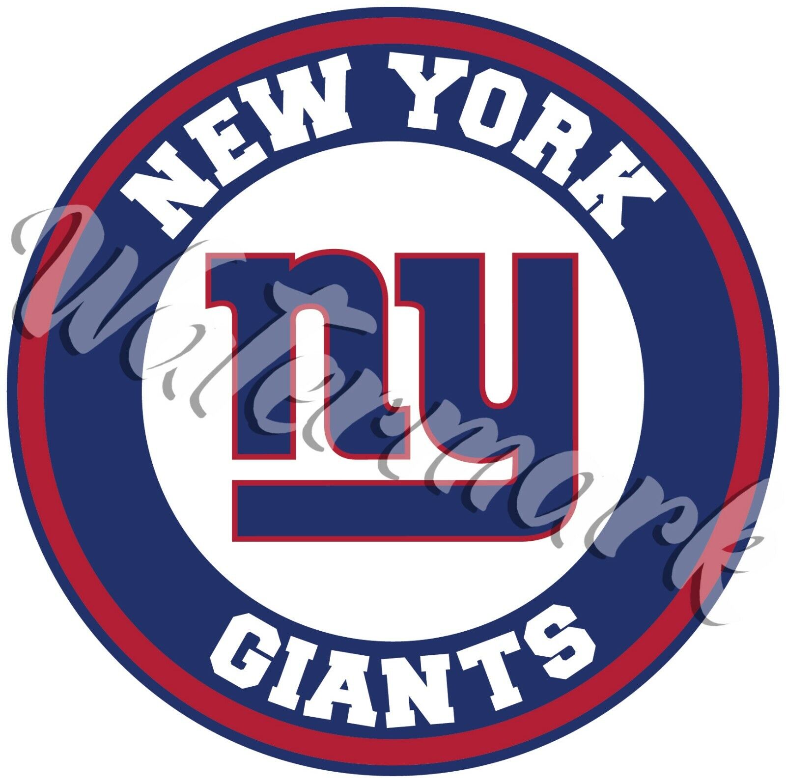 New York Giants Circle Logo Sticker / Vinyl Decal 10 sizes
