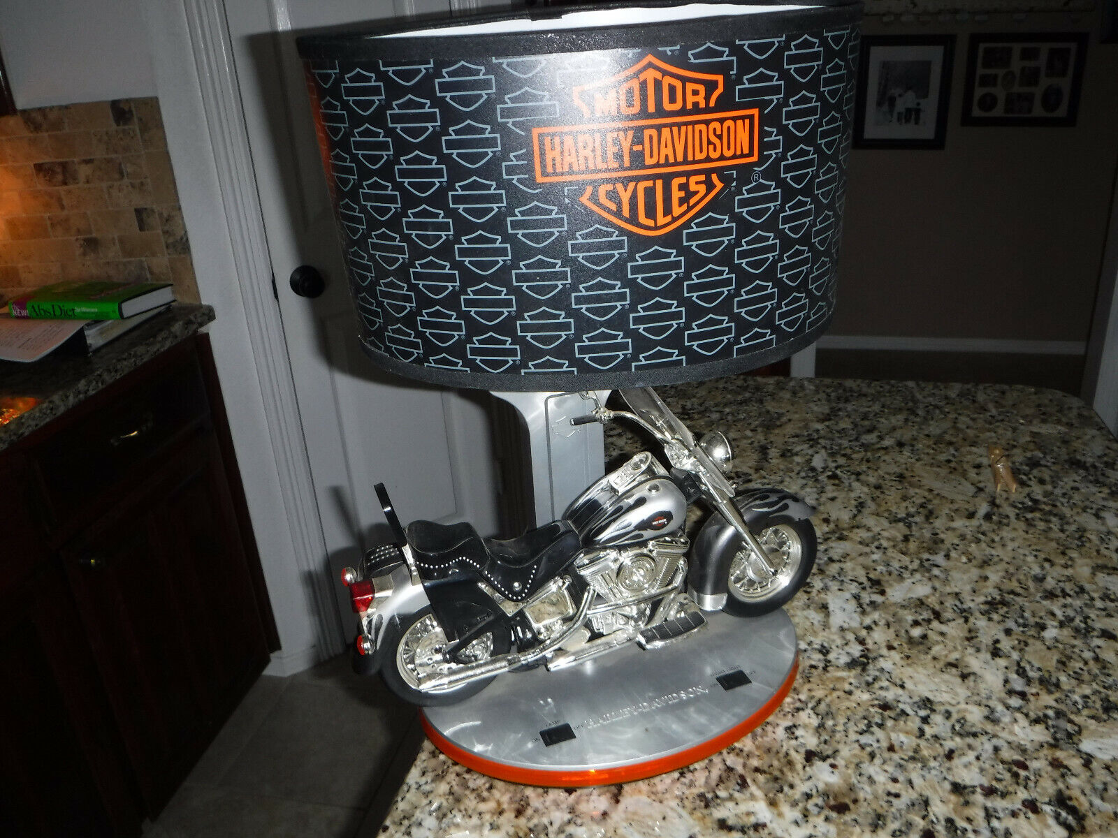 King America Heritage V Harley Davidson Table Lamp Night Light Base, Sounds Rare