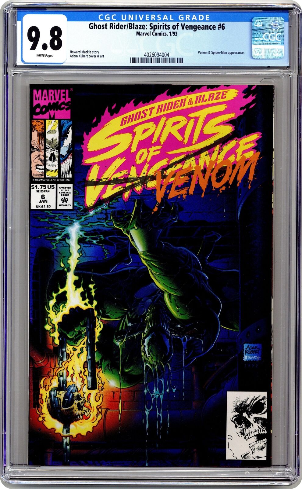 Ghost Rider Blaze Spirits of Vengeance #6 CGC 9.8 1993 4026094004