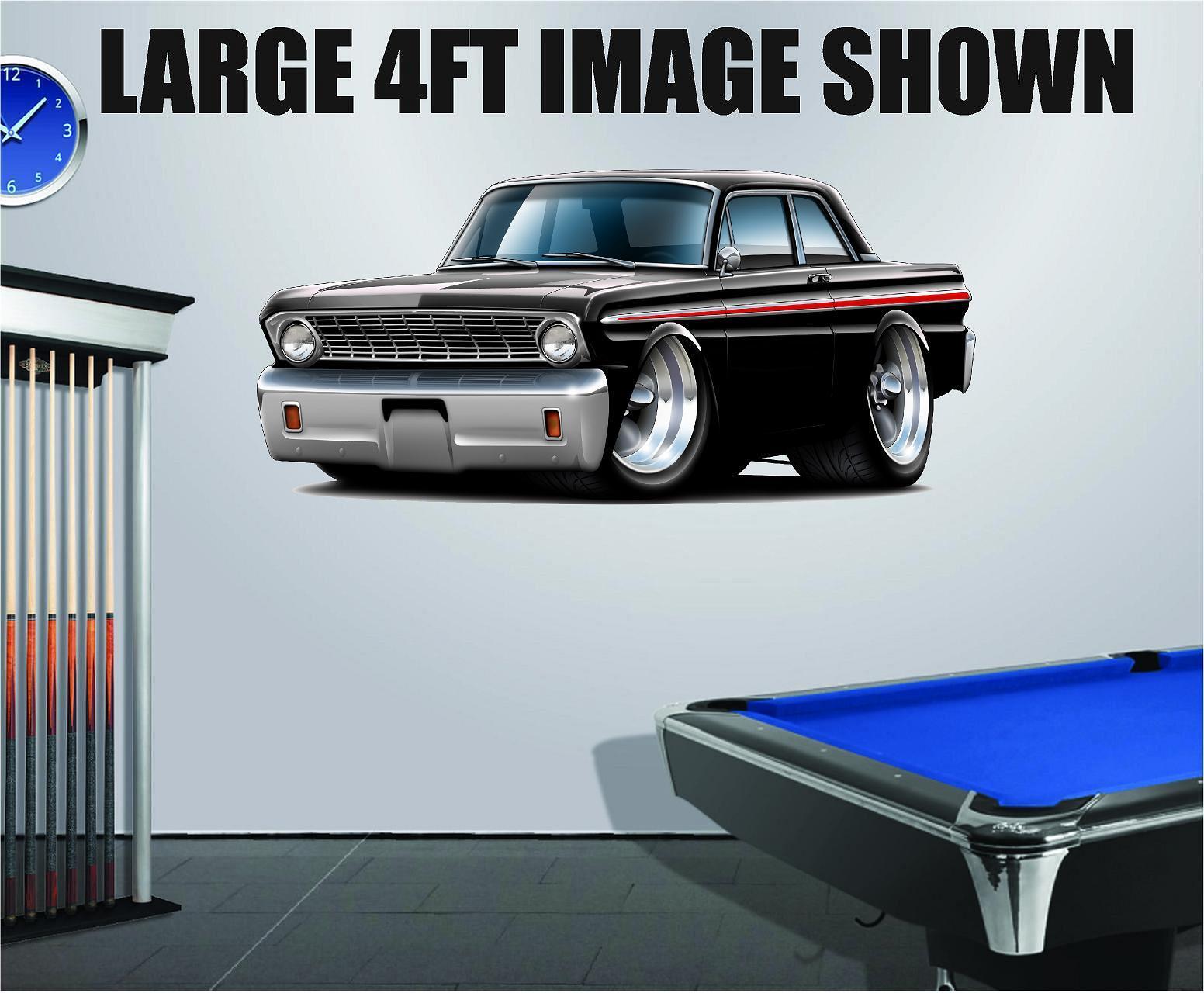 1964 Ford Falcon 260 Classic Art Wall Poster Decal Man Cave Graphics Garage 