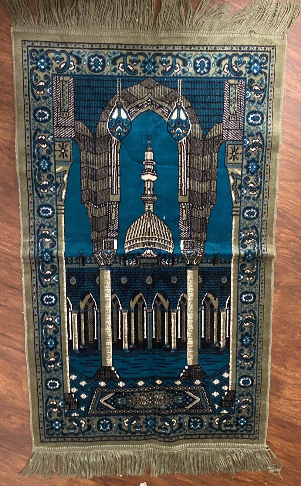 Vintage Marveltex Muslim Mosque Praying Rug 42\