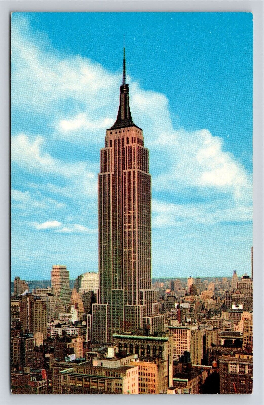 New York City NY Empire State Building Vintage Postcard