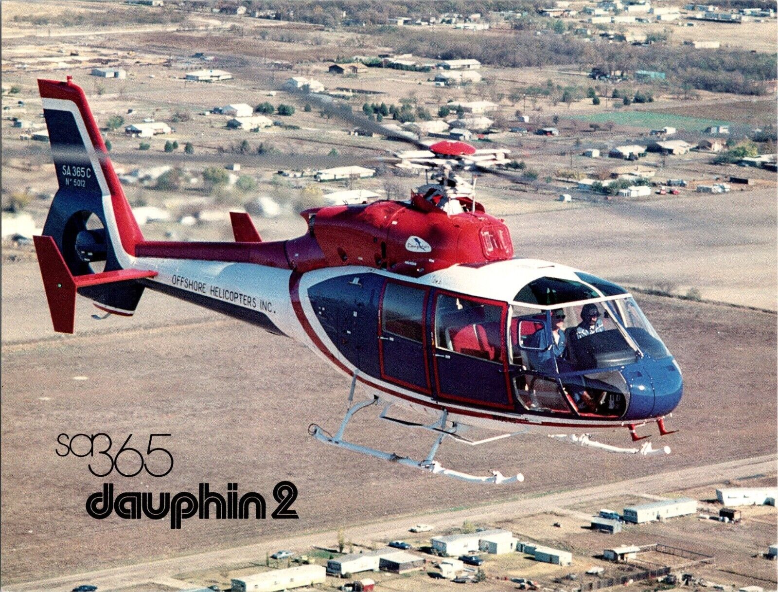 1979 AEROSPATIALE HELICOPTER SA365 DAUPHIN 2 Data Specs Sheet