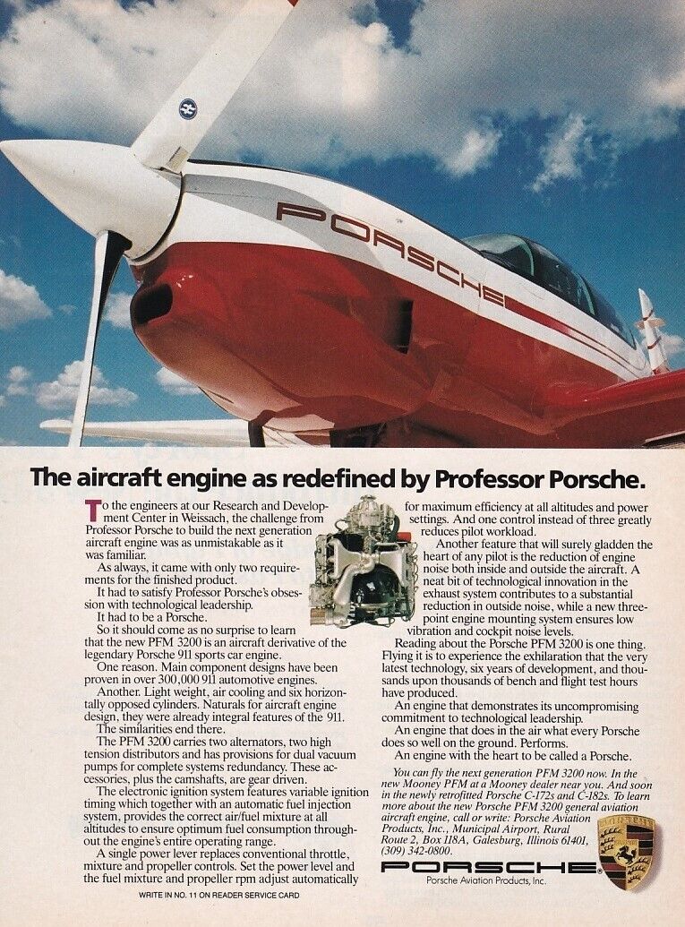 1988 Mooney PFM Aircraft ad 8/19/2022ll