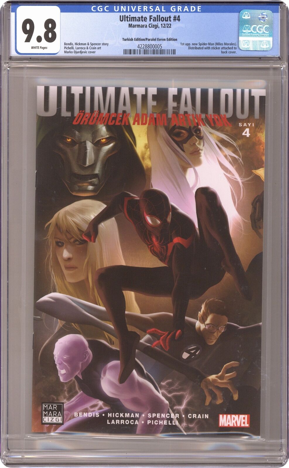 Ultimate Fallout #4PARALEL CGC 9.8 2022 4228800005