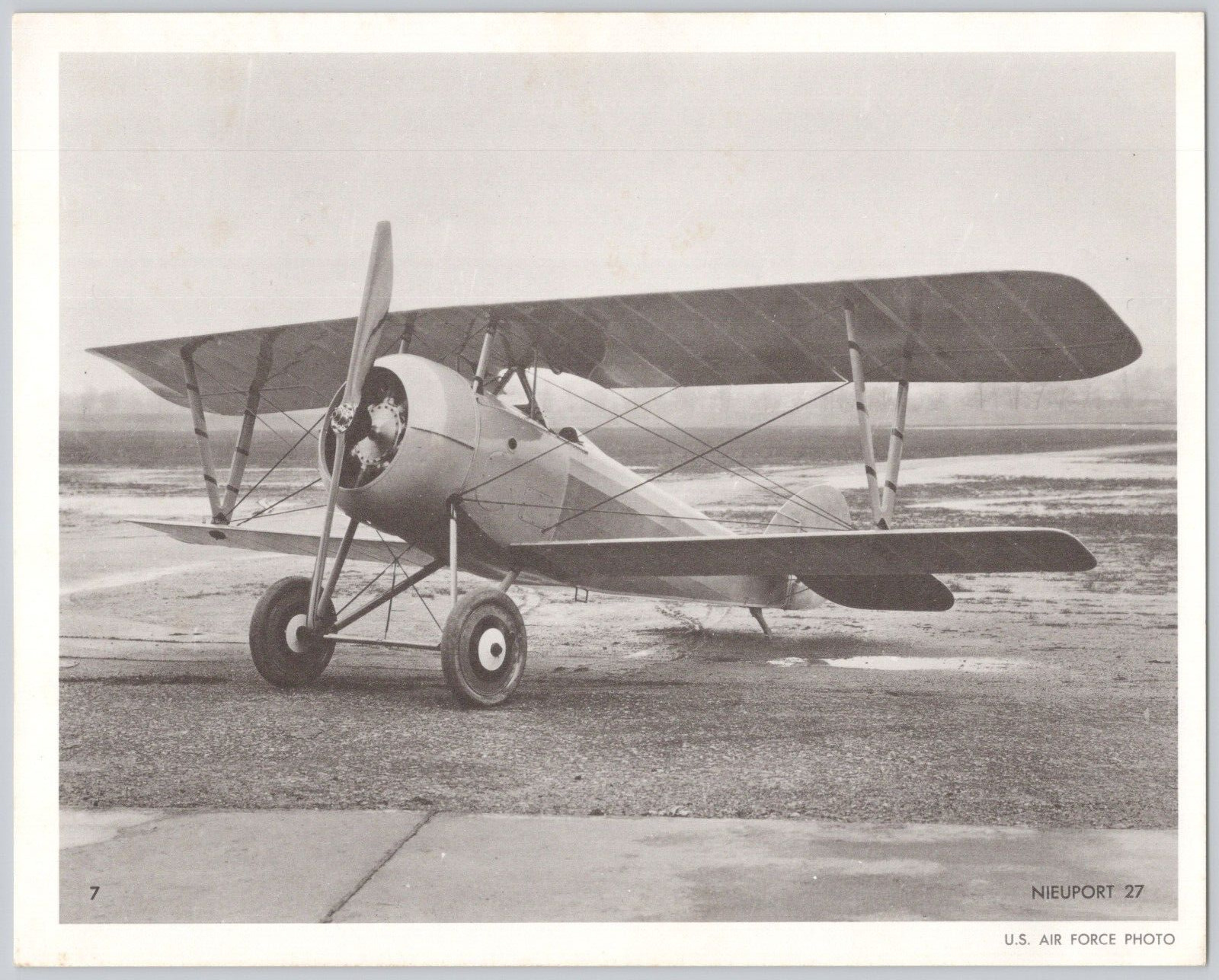 Photograph Nieuport 27 WWI French Fighter Aircraft Sesquiplane Bi Plane 8x10