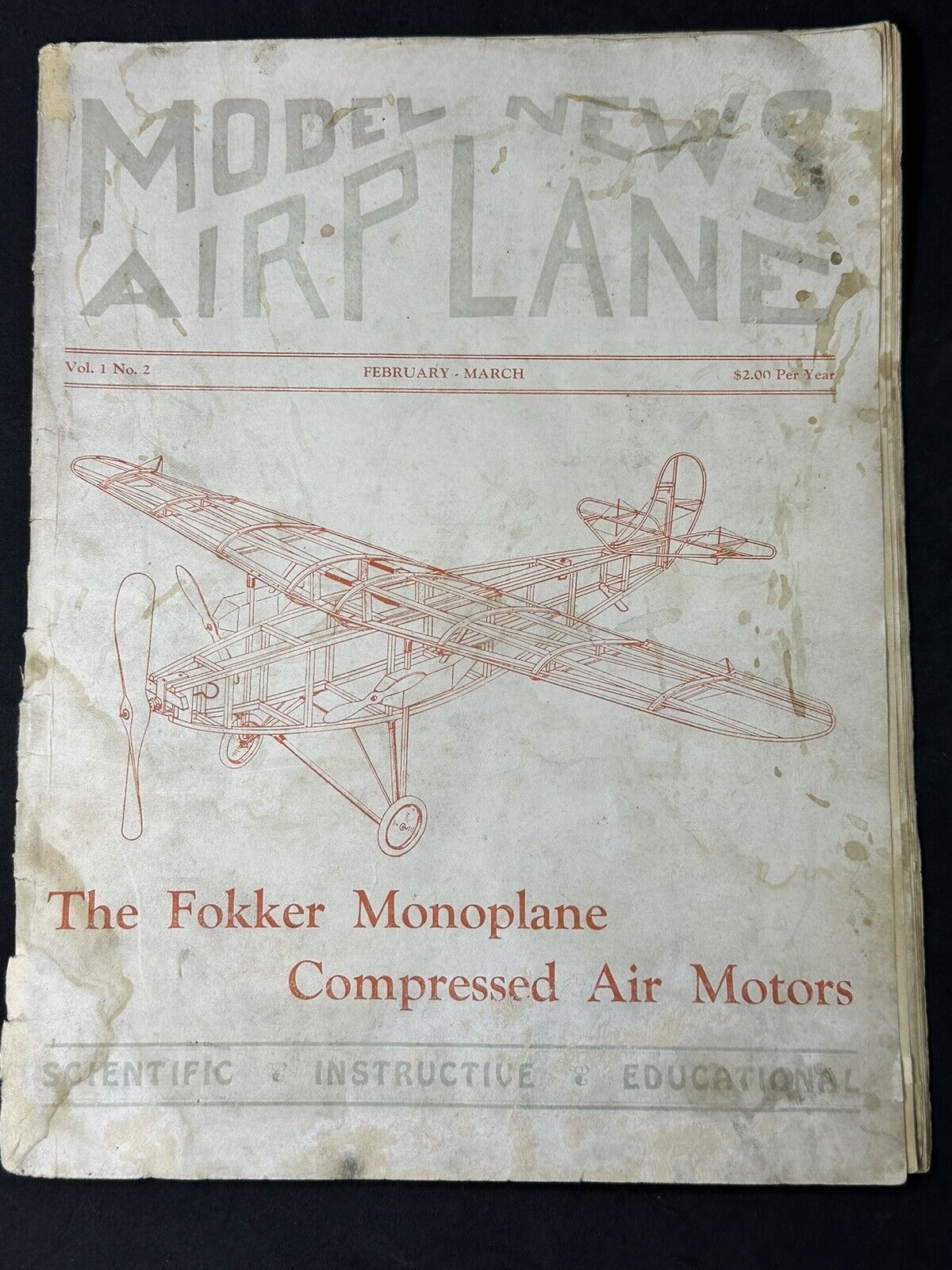Model Airplane News Vol. 1 No. 2  February-March 1929  ULTRA RARE