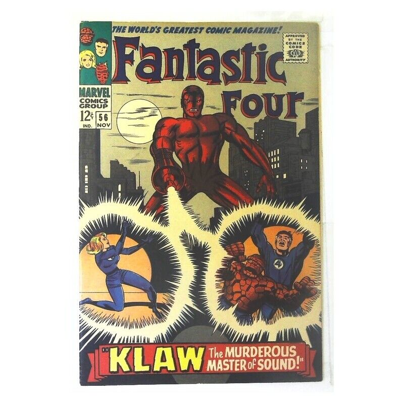Fantastic Four (1961 series) #56 in Very Fine minus condition. Marvel comics [z;