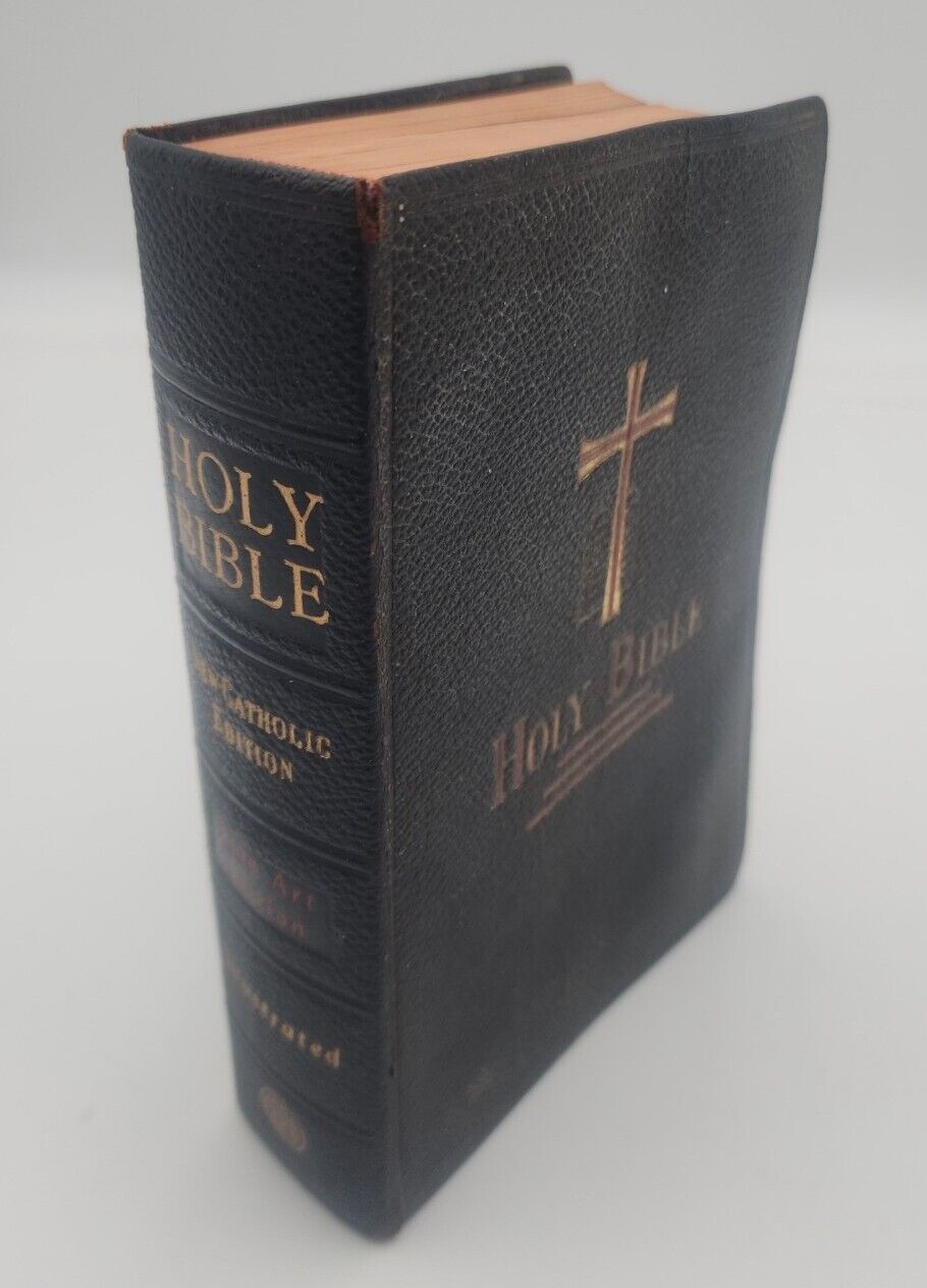 Vintage 1954 New Catholic Edition of the Holy Bible - Fine Art Edition