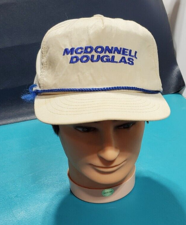 Vintage McDonnell Douglas Snapback Hat Cap Baseball Style Cap 