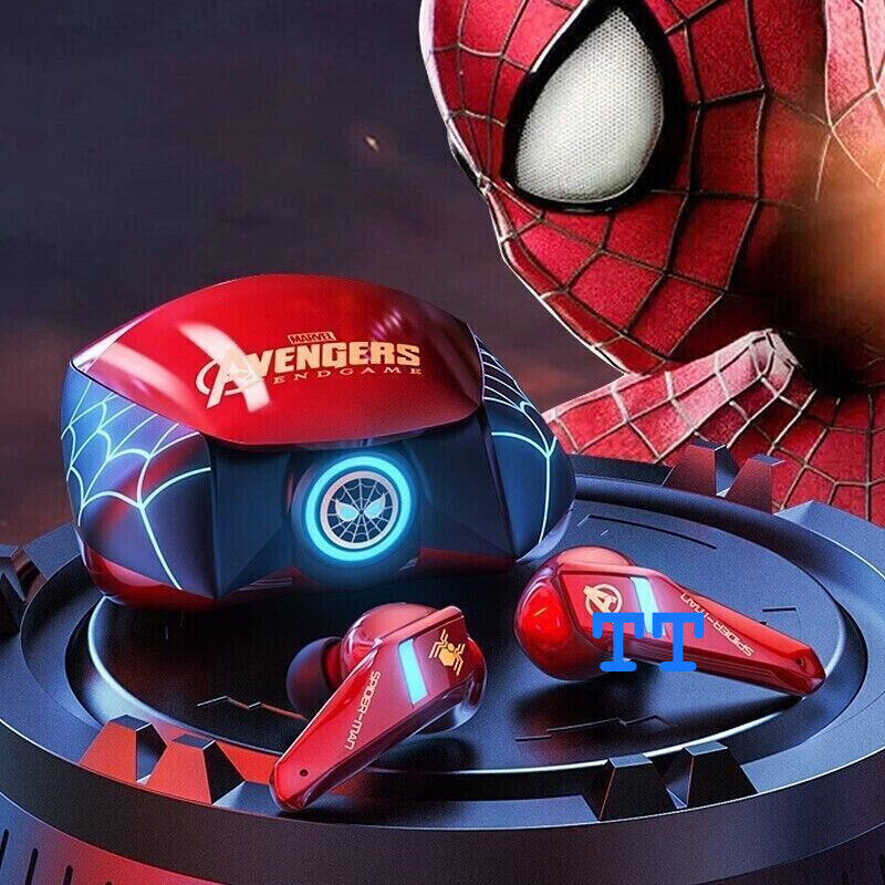 Spider-Man Iron Man Captain America Bluetooth Earphones Wireless Headphones Toy