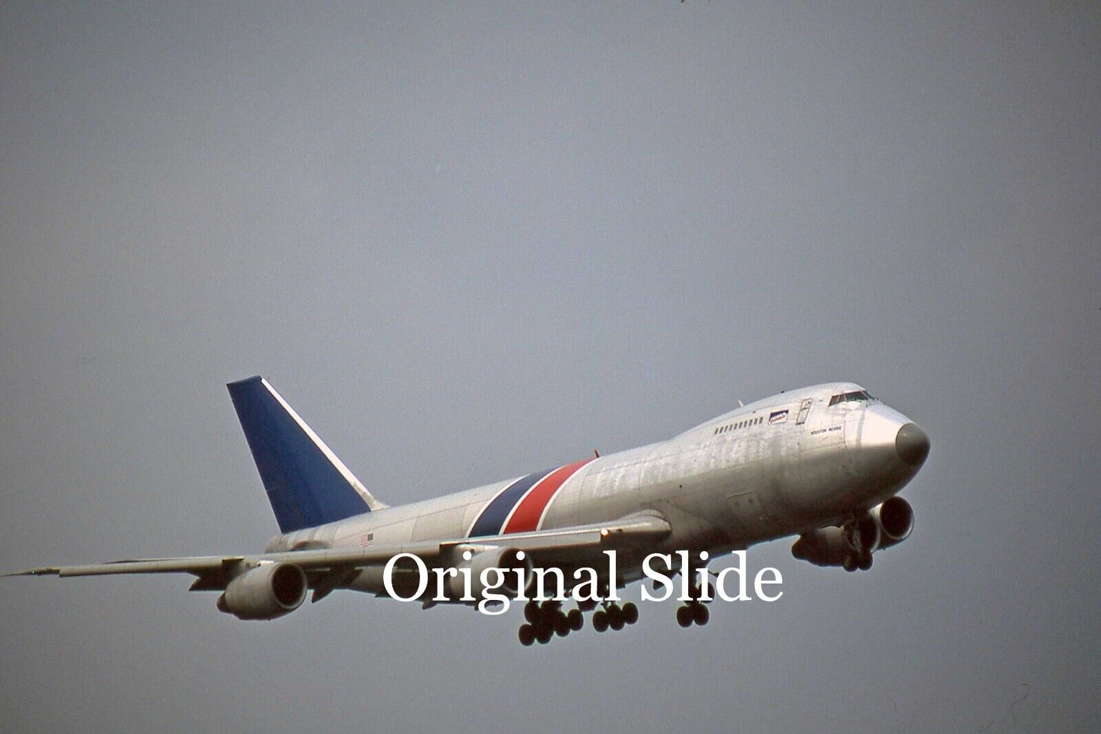 Aircraft Slide - Federal Express B.747 N636FE @ Hong Kong 1991   (B190)