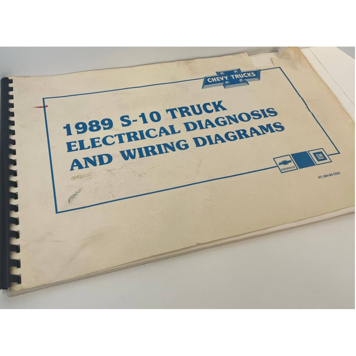 1989 Chevrolet S-10 pickup truck electrical wiring diagrams shop service manual 