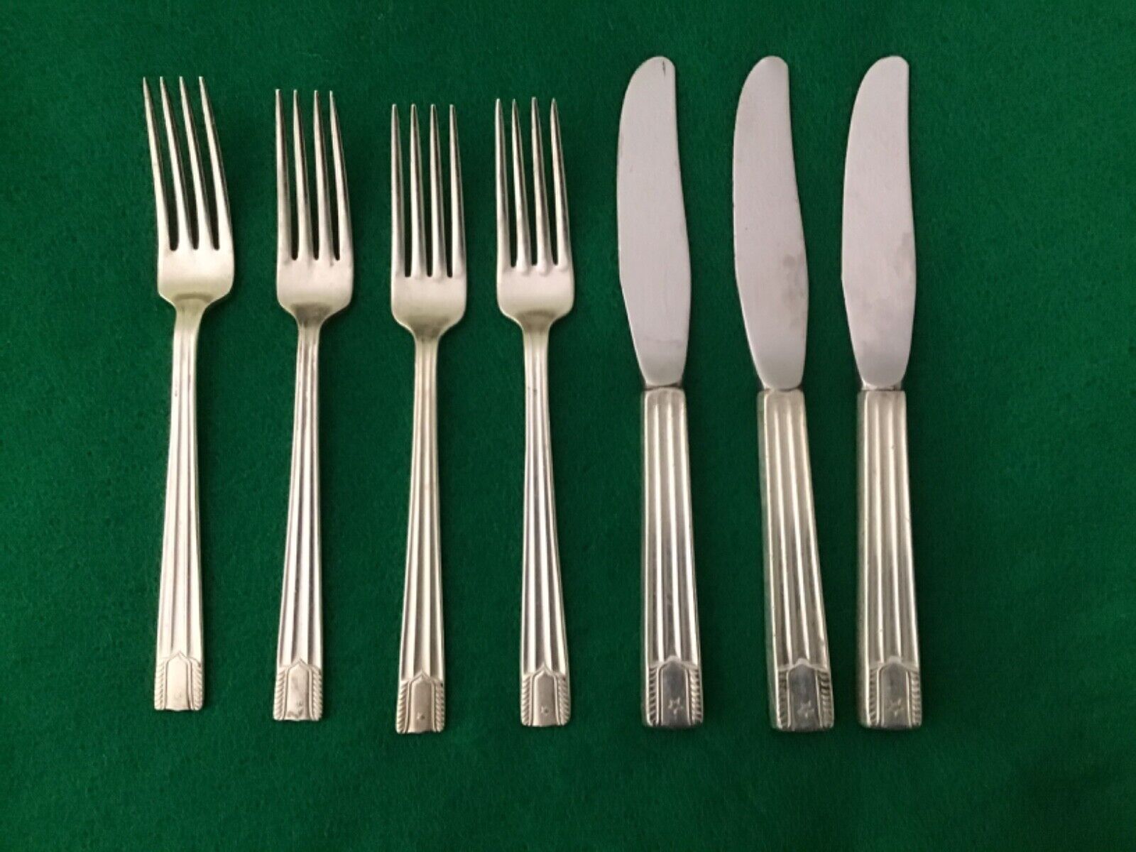 United Airlines 1960\'s First Class Silverplate Flatware