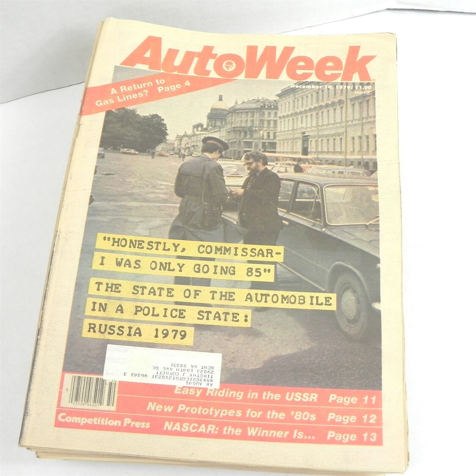 VINTAGE 1979 AUTO WEEK NEWSPAPER MAGAZINE LOT OF 49 ISSUED WEEKLY 11\