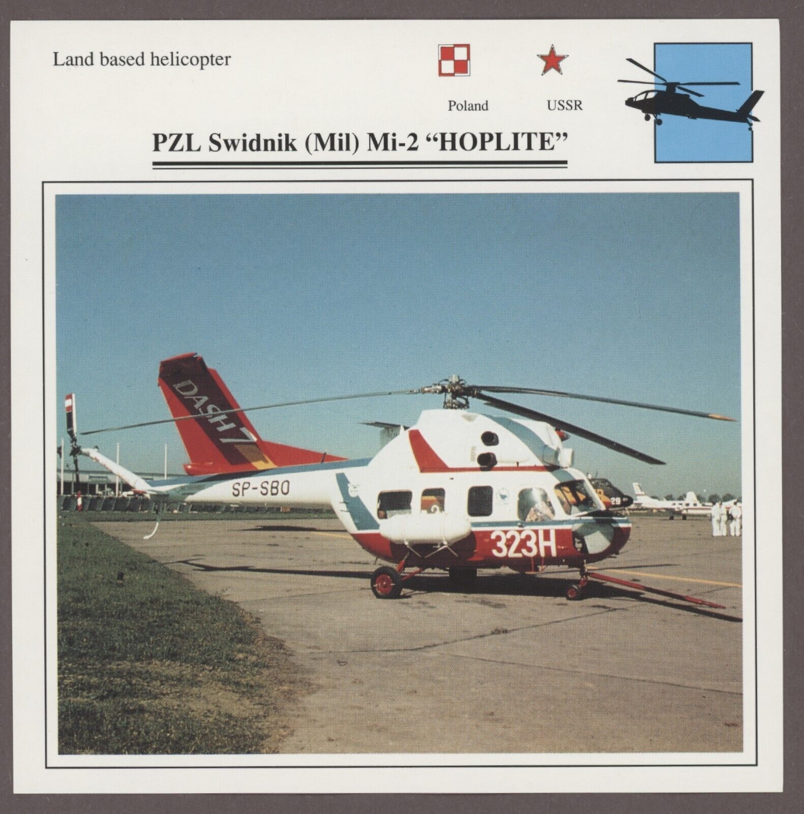 PZL Swidnik Mi-2 Hoplite Edito Service Warplane Air Military Card Helicopter