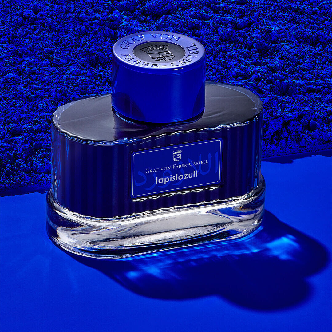 Graf von Faber-Castell Bottled Ink for Fountain Pens in Lapis Lazuli - 75 mL NEW