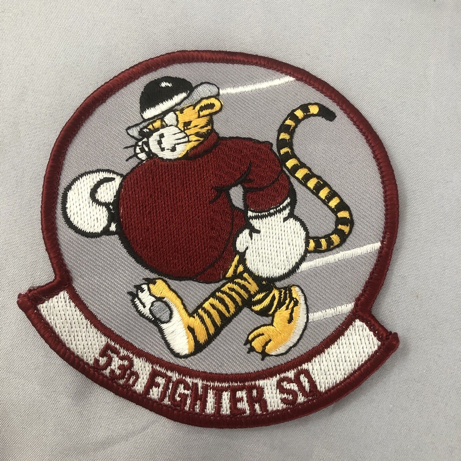 53D Fighter Sq Patch - 3 7/8 inches x 4 inches - United States Air Force